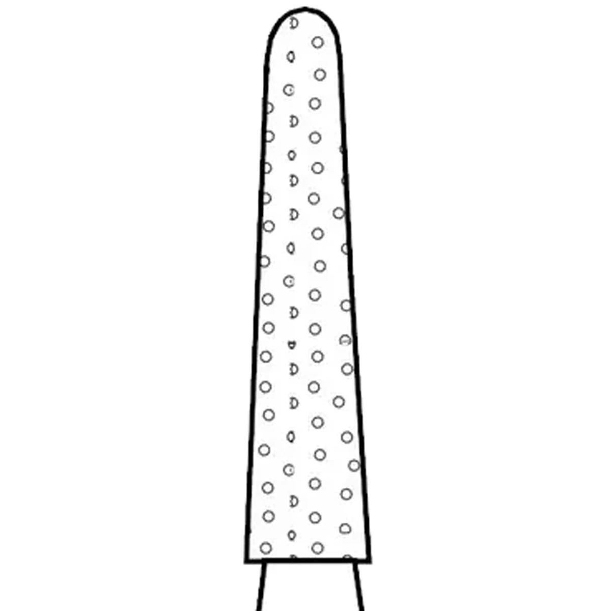 Two Striper ShortCut Diamond Bur, FGSS, Round-End Taper, 770.8 S, 1.8 mm, Coarse, Green, 5/Pk, 2015905 thumbnail 3