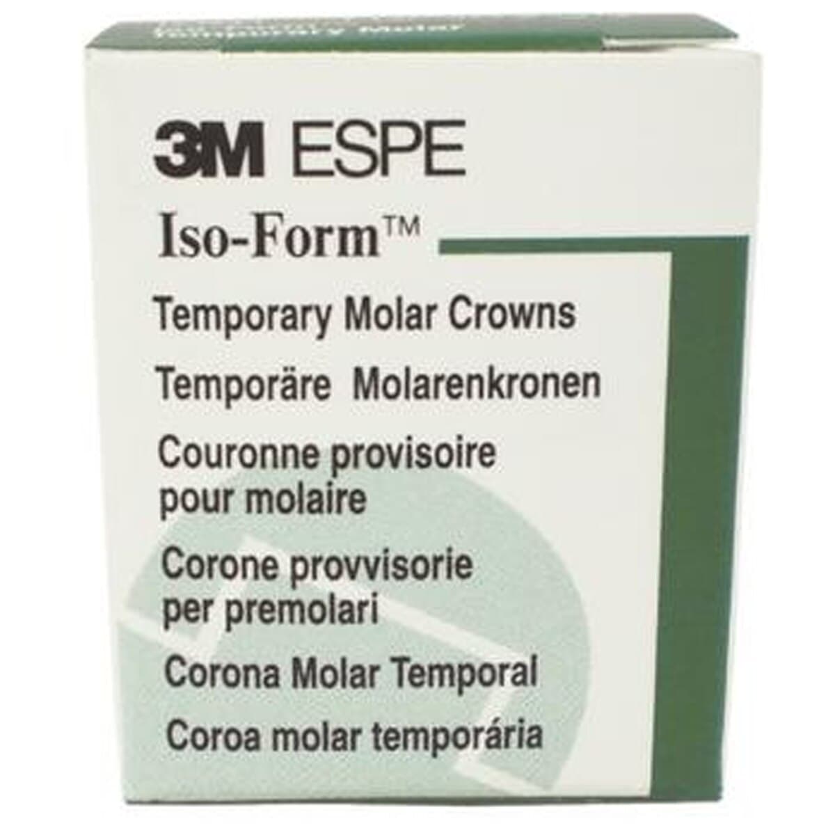 3M Iso-Form Temporary Tin-Silver Molar Crowns, Upper Left First Molar, Size U63, 5/Box, U63 thumbnail 8