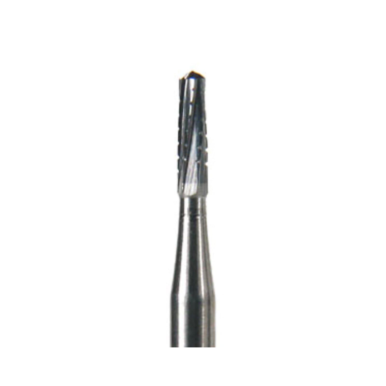 SS White Standard Operative Carbide Bur, FGSS, Straight Round End Cross Cut Fissure, #1557, Short Shank, 10/Pk, 15022 thumbnail 3