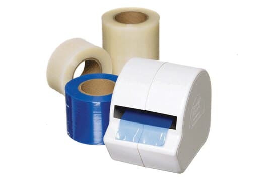 Pinnacle Cover-All Adhesive Barrier Film, Blue, 4" x 6", 1200/Roll, 3710-B thumbnail 6