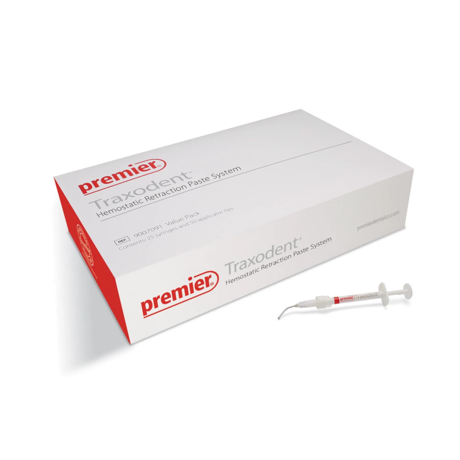 Traxodent Hemostatic Retraction Paste System, Value Pack, 25 x 0.7g Syringes with 50 Bendable Tips, 15% Aluminum Chloride, 9007091 thumbnail 7
