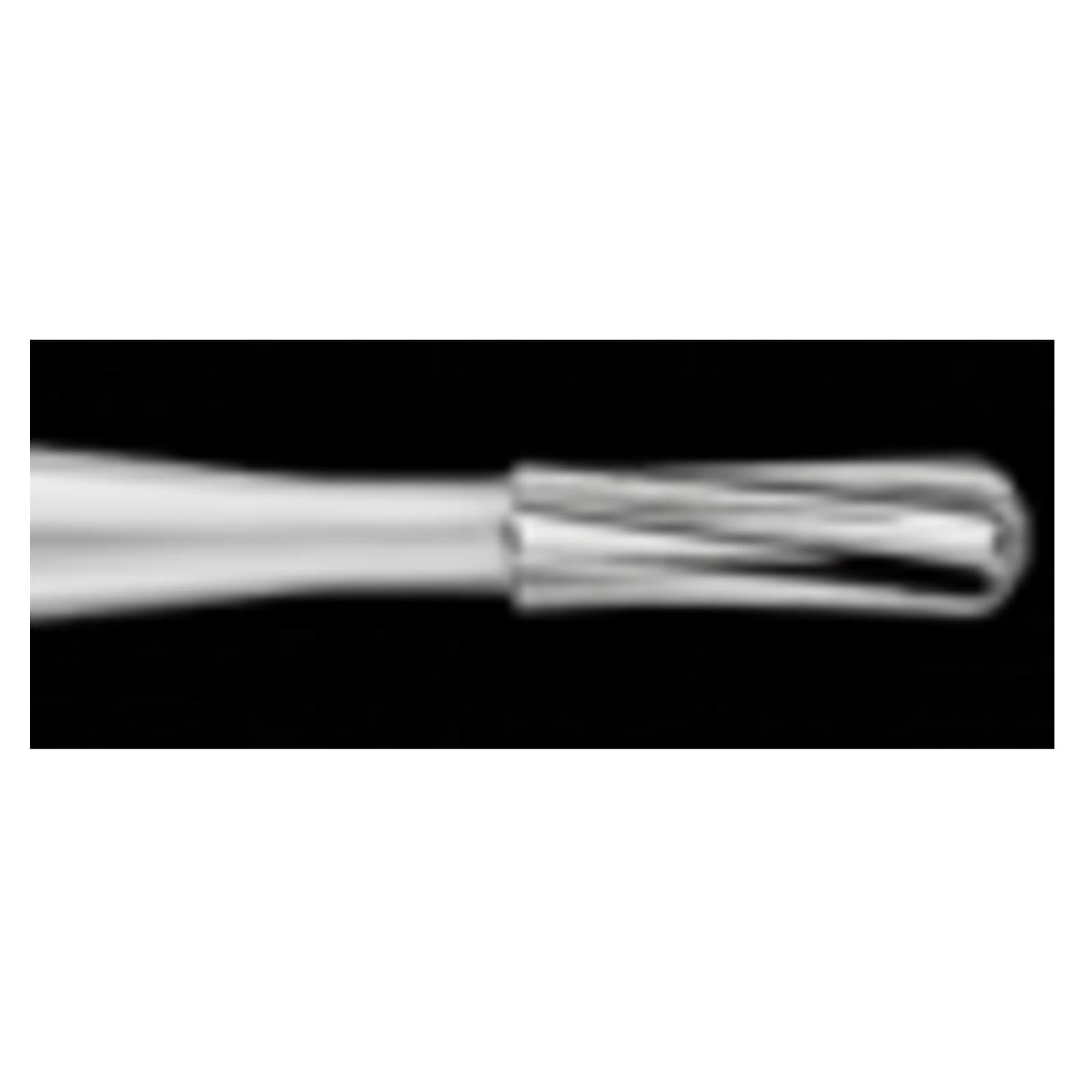 SS White #1158 Straight Fissure Round End Carbide Bur, Plain, Friction Grip (FG), Short Shank, 1.2 mm Head Diameter, 3.8 mm Head Length, 10/Pkg thumbnail 2