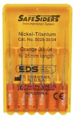 SafeSiders NiTi Hand Reamer, 25 mm, 0.04 Taper, Size #30, Orange, 6/Pkg, 5025-30/.04 thumbnail 5