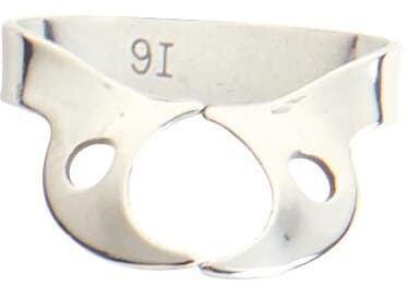 Ivory Rubber Dam Clamp, Wingless Molar, #W14, Stainless Steel, 50057554 thumbnail 3