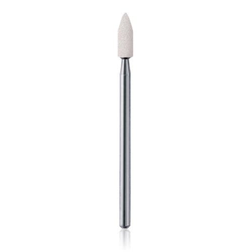 NTI White Stone Abrasive Points, Fine, Small Flame, RA Shank, 2.5 mm x 7.0 mm, White, 100/Pkg, WF661-RA100 thumbnail 2