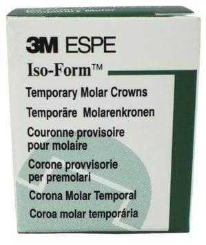 3M Iso-Form Temporary Bicuspid Crowns, Lower Right First Bicuspid, Size L44, Tin-Silver Alloy, 5/Box thumbnail 2