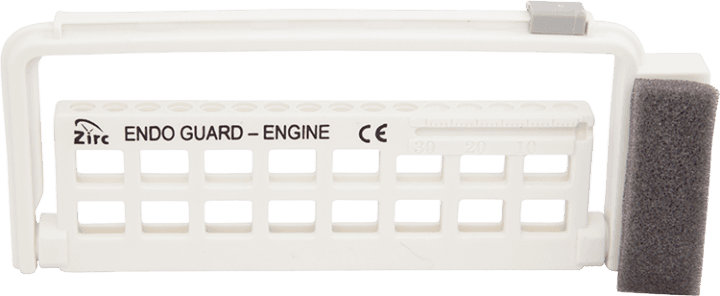 Zirc Steri-Endo Guard Engine File/Reamer Organizer, White, Holds 11 Engine & 5 Hand Files, 5-3/8" x 3/8" x 2-3/16", 50Z452A, 1/Pk thumbnail 2