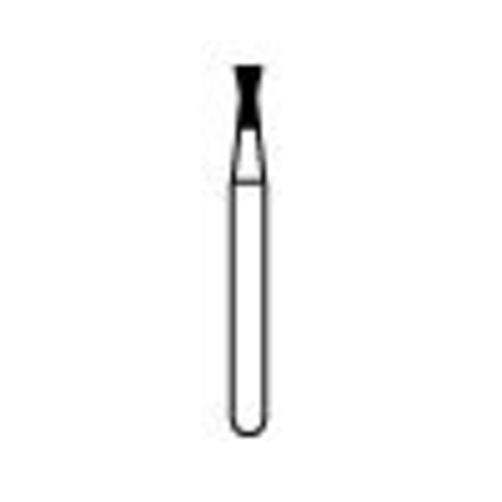 NTI Diamond Bur, FG, Inverted Cone with Collar, #C806-012, 1.2 mm, Coarse, Green, 5/Pk thumbnail 3