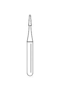 Premier Solo Diamond Single-Use FG Bur, Pit & Fissure #1300FS, Fine Grit, 0.8 mm Diameter, 3.0 mm Length, Red Ring, 25/Pk, 8889MFS thumbnail 8
