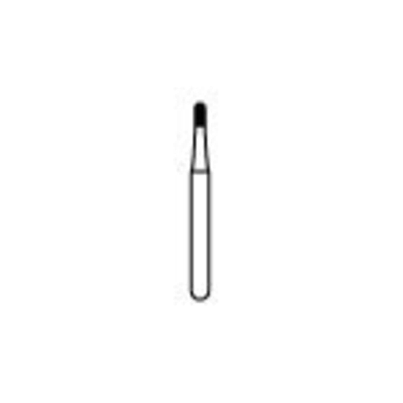 NTI Crown Remover Carbide Bur, FG, Small Round End, #H34-010, 1.0 mm Diameter, 2.1 mm Head Length, 5/Pk, H34-010 thumbnail 3
