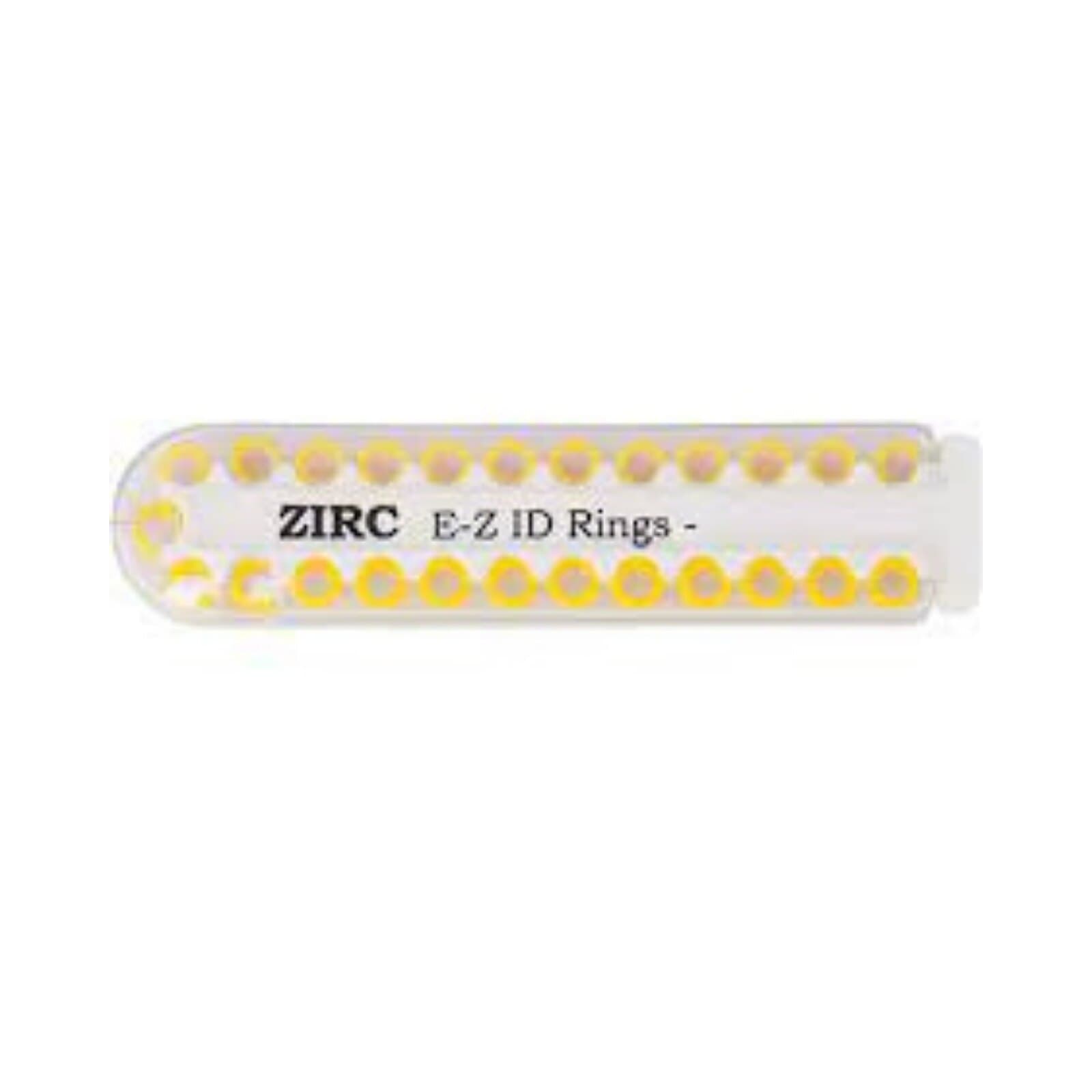 Zirc E-Z ID Instrument Rings, Large, Neon Yellow, 1/4", 25/Pk, 70Z200O thumbnail 2