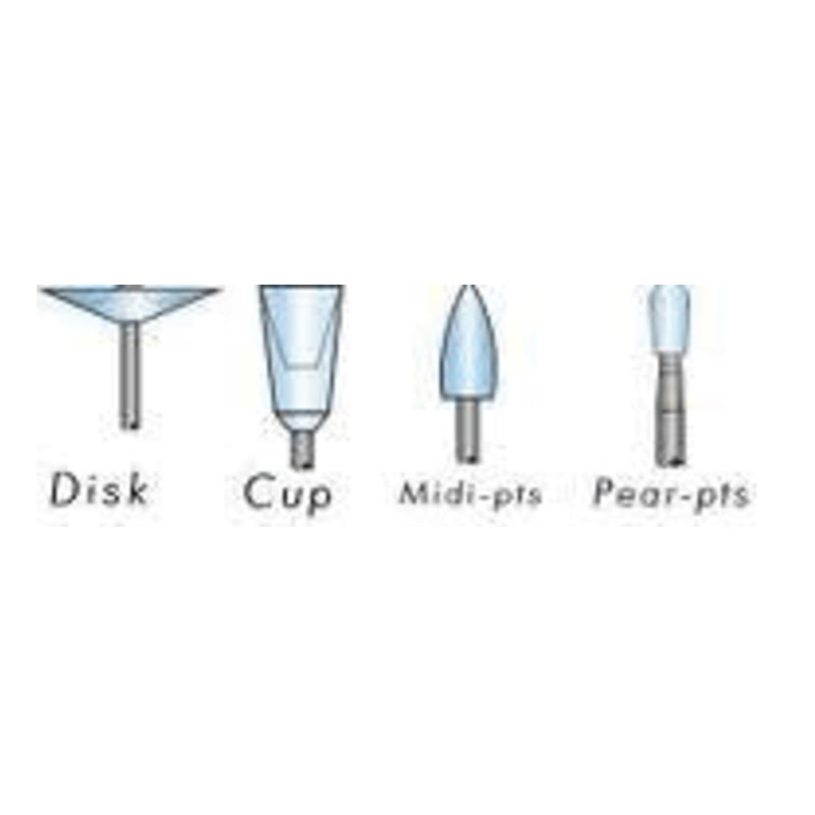 CompoSite Fine Composite Polishers, FG, Midi-Point, #040, White, 12/Pk, 0299 thumbnail 5