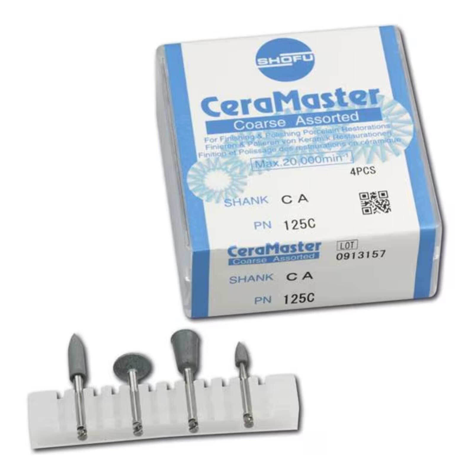 CeraMaster Coarse Diamond Polishing System, Assorted Kit, CA Shank, 125C thumbnail 2