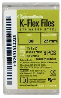 Kerr K-Flex Stainless Steel Hand Files, 25 mm, #08, Gray, 6/Pk, 15122 thumbnail 13