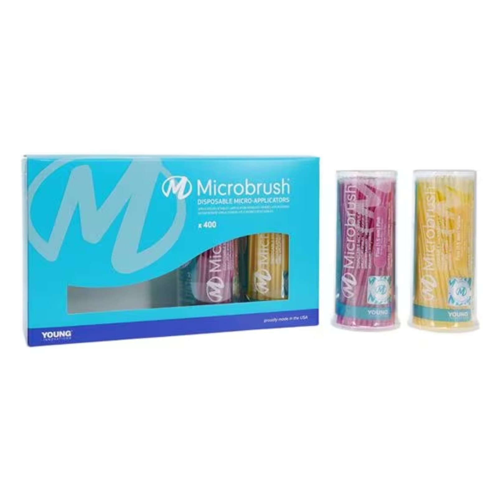 Microbrush Tube Series Disposable Micro Applicators, Fine 1.5mm, Yellow/Pink, 400/Pk, MFA400 thumbnail 14