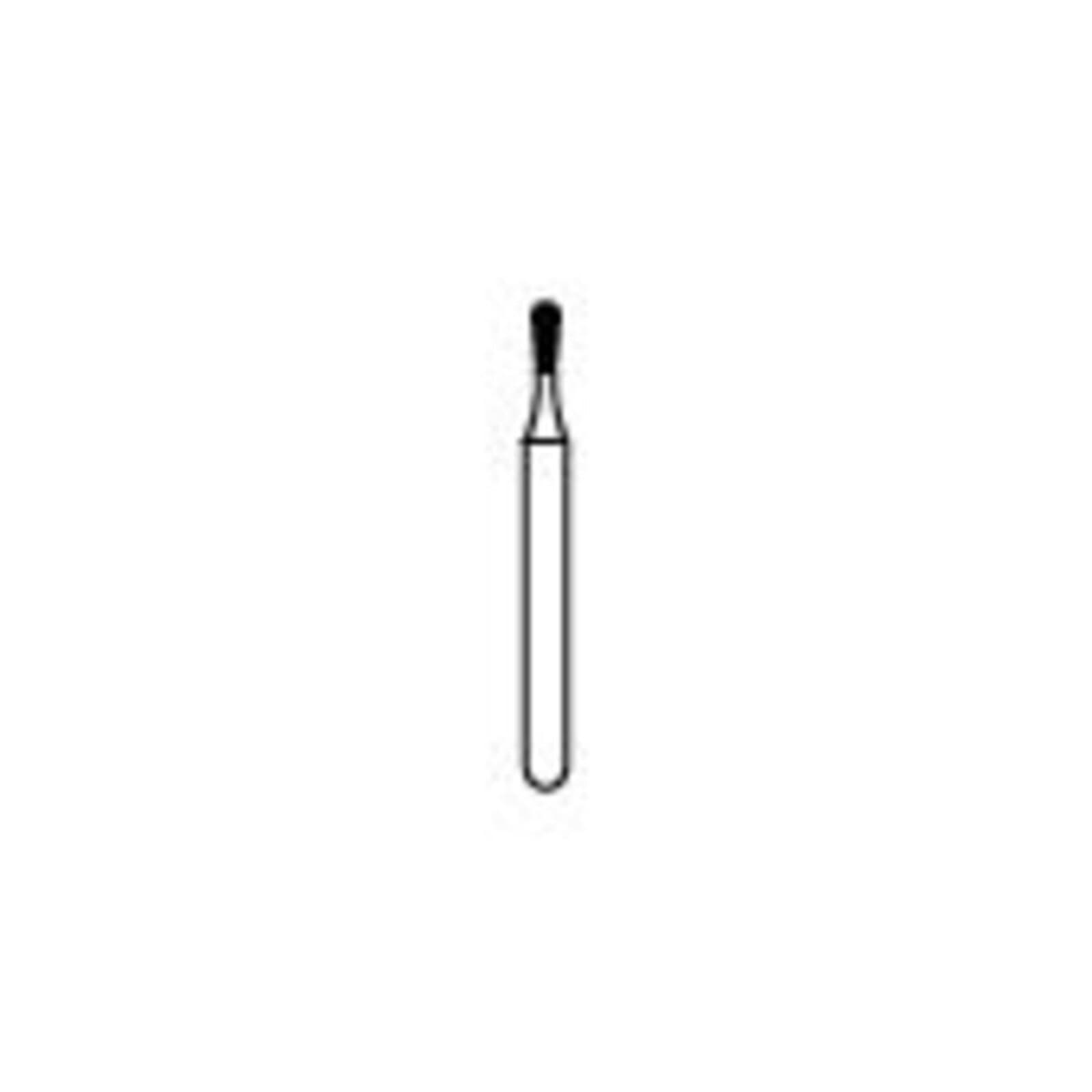 NTI Diamond Bur, FG, Pear, #M830-010, 1.0 mm, Medium Grit, Gray, 5/Pk, M830-010 thumbnail 3