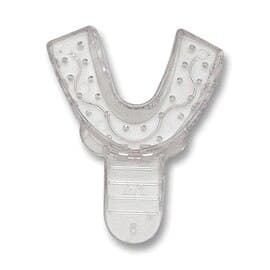 Vista Apex Disposable Plastic Impression Trays, #8 Upper Left/Lower Right, Green, Perforated, 12/Pk, 311008 thumbnail 4