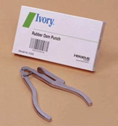 Ivory Rubber Dam Clamp Forceps, Stainless Steel, Curved, 50057220 thumbnail 3