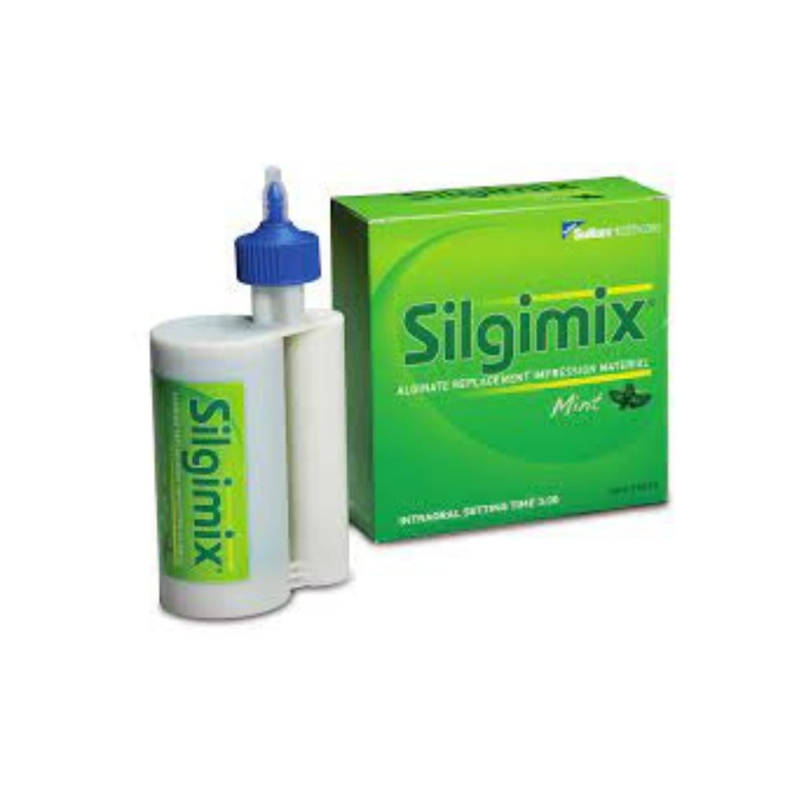 Silgimix Alginate Replacement Impression Material, Vinyl Polysiloxane, Mint, Fast Set, 380 mL Single Pack with 10 Dynamic Mixing Tips, 79010 thumbnail 2