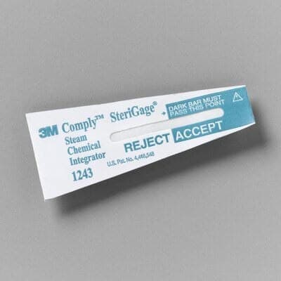 3M Attest (Comply SteriGage) Class 5 Steam Chemical Integrator, 2" x 0.75", 500/Pk, 1243A thumbnail 7