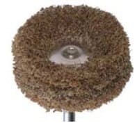 Meisinger Fuzzies Acrylic Polishing Wheel, Coarse Grit, Brown, 25mm, HP Shank, 5/Pkg, 253G-250-HP thumbnail 6