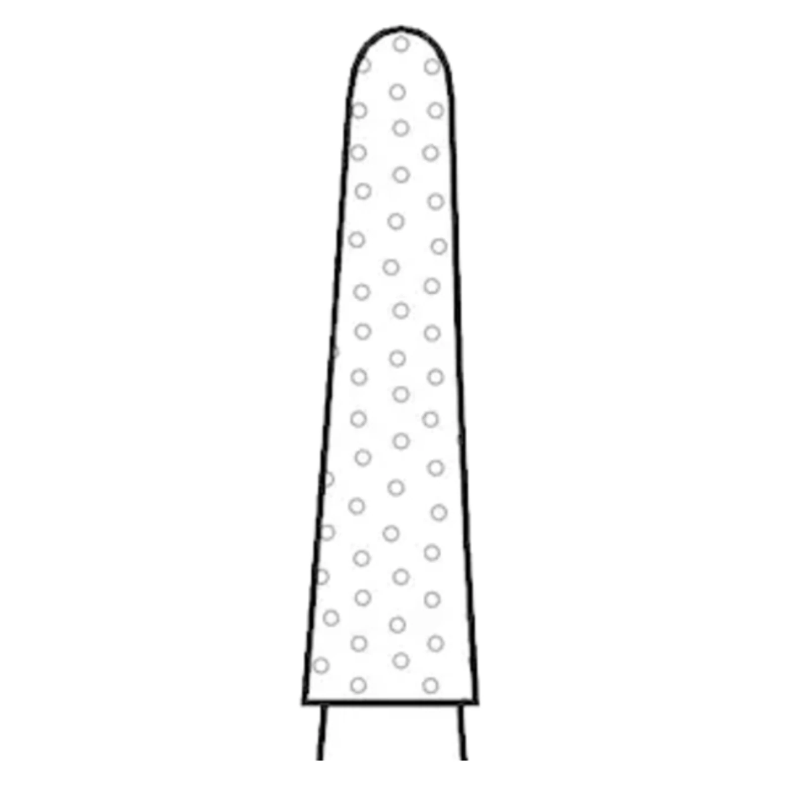 Two Striper Diamond Bur, FG, Round-End Taper, L767.7C, 1.8 mm Major/1.1 mm Minor Diameter, 7 mm Length, Coarse, Green, Long Shank, 5/Pk, 2015652 thumbnail 3