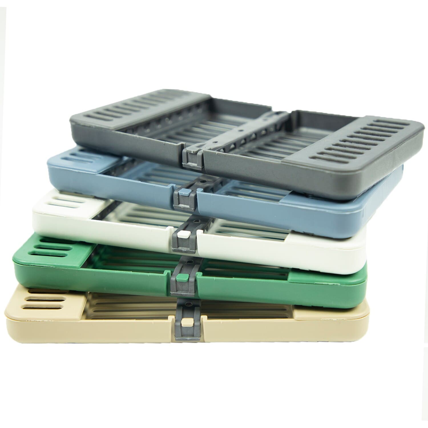 Zirc Compact Instrument Cassette, Green, Holds 8 Instruments, 7-1/8" x 3-7/8" x 5/8", 50Z915D thumbnail 3