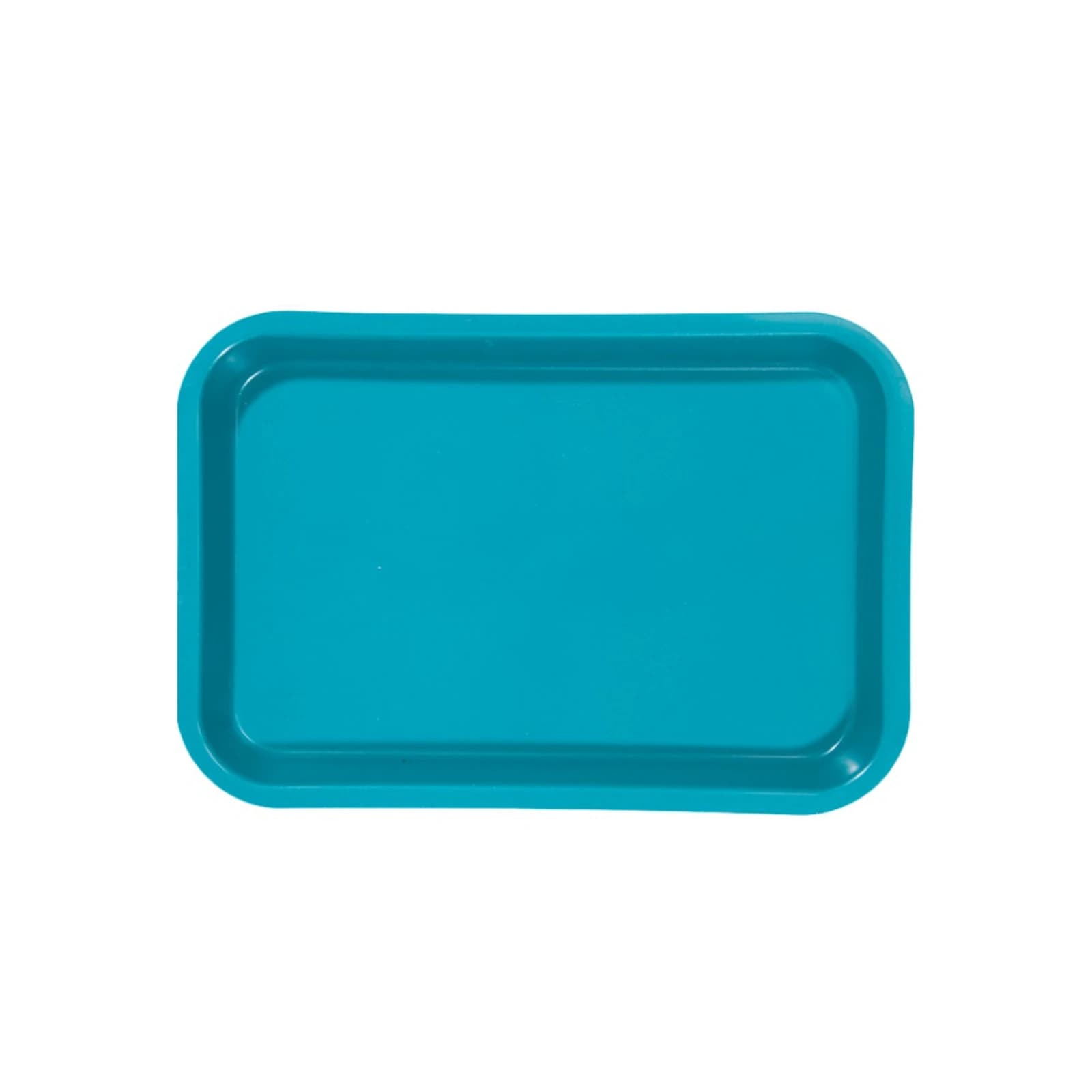 Zirc Mini Tray, Plastic, Teal, F-Size, 9-3/8" x 6-3/8" x 7/8", 20Z101-J thumbnail 4