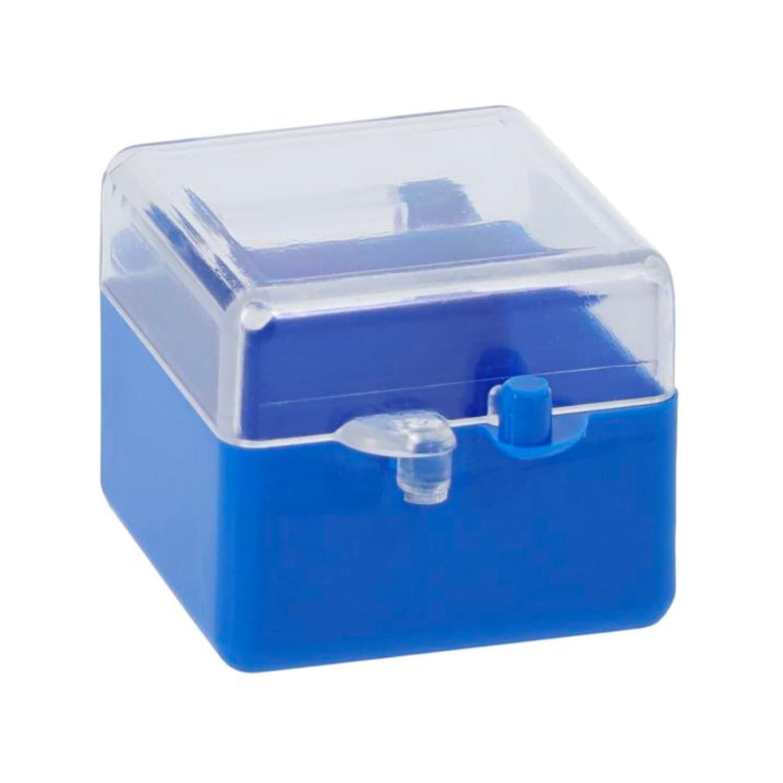 Keystone C&B Rigid Plastic Box, 1" x 1" x 3/4", Blue/Clear, 1000/Pkg, #1160010 thumbnail 4