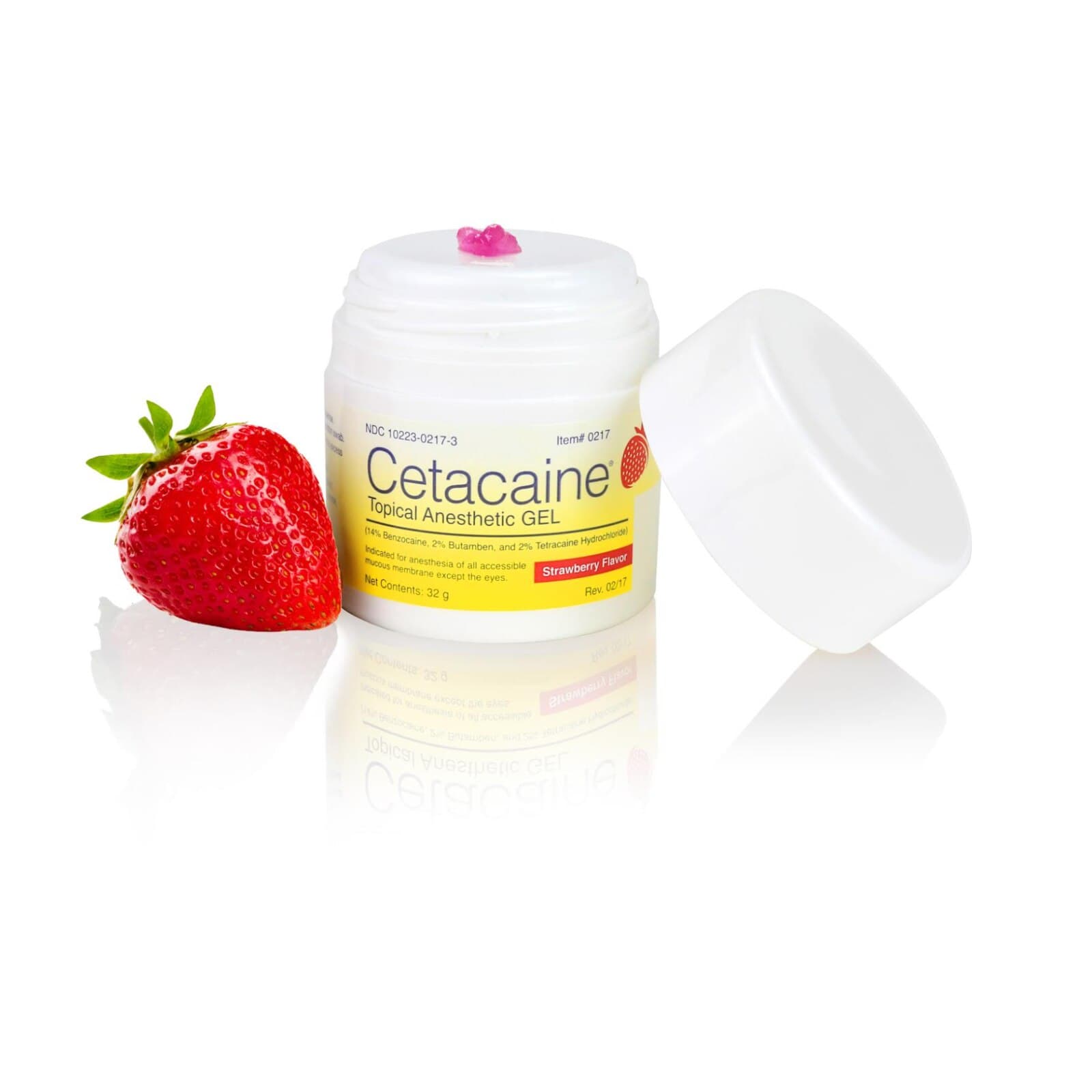 Cetacaine® Topical Anesthetic Gel, Strawberry, 14% Benzocaine / 2% Butamben / 2% Tetracaine, 32 g Pump-Top Jar, 0217 thumbnail 14