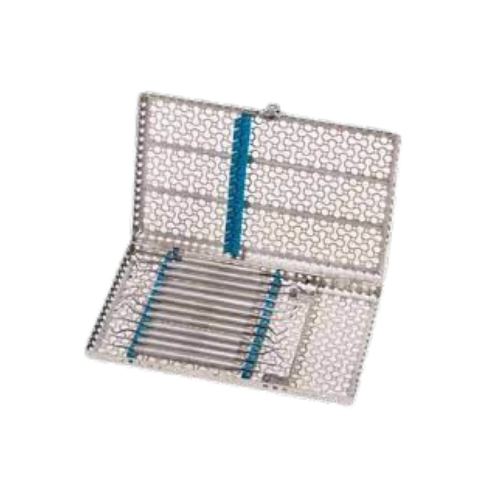 Hu-Friedy IMS Infinity Series 20-Instrument Cassette, Ocean Blue, Stainless Steel, 8" x 11" x 1.25", IMN42011 thumbnail 3