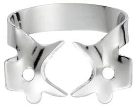 Hygenic HySolate Rubber Dam Clamp, #8A, Winged, Gloss Finish, Small Partially Erupted Molars, 1/Pk, H02759 thumbnail 3