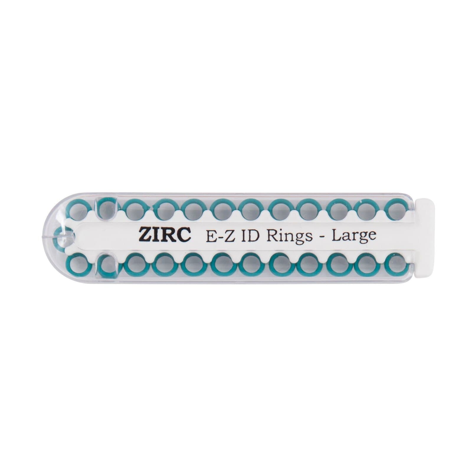 Zirc E-Z ID Instrument Rings, Small, Teal, 25/Pack, 70Z100J thumbnail 2