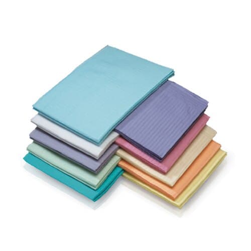 Medicom Dry-Back Plus Dental Bibs, 3-Ply Paper + 1-Ply Poly Backing, 13" x 18", Silver Gray, 500/Case, 8381 thumbnail 3