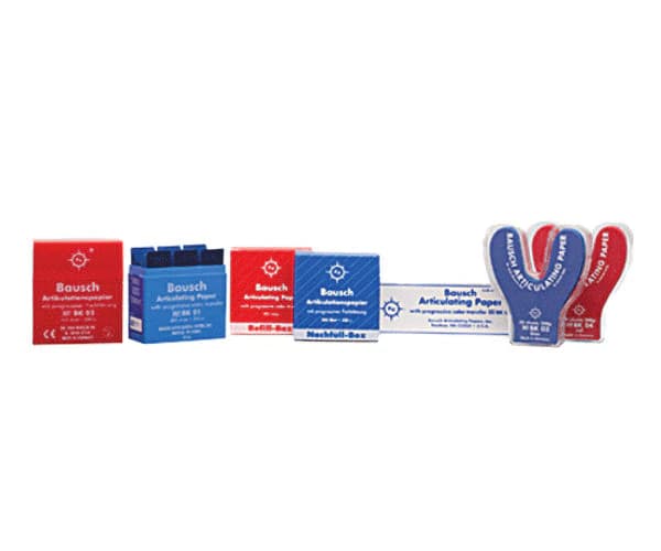 Bausch Articulating Paper Strips, Pre-Cut, Progressive Color Transfer, 200 Microns (0.008"), Blue, Refill Box, 300/Pk, BK1001 thumbnail 8