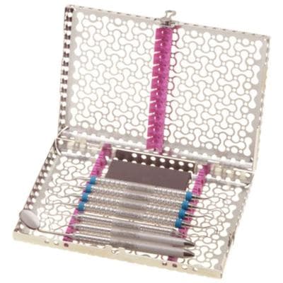 Hu-Friedy IMS Infinity Series 10-Instrument Small Cassette, Green, Stainless Steel, 5.5" x 8" x 1.25", IMN5109, 1/Pk thumbnail 8