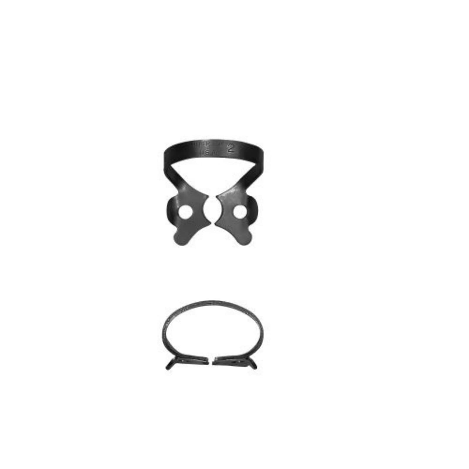 Hu-Friedy Black Line Rubber Dam Clamp #2, Winged, Premolar/Bicuspid, RDCM2X thumbnail 3