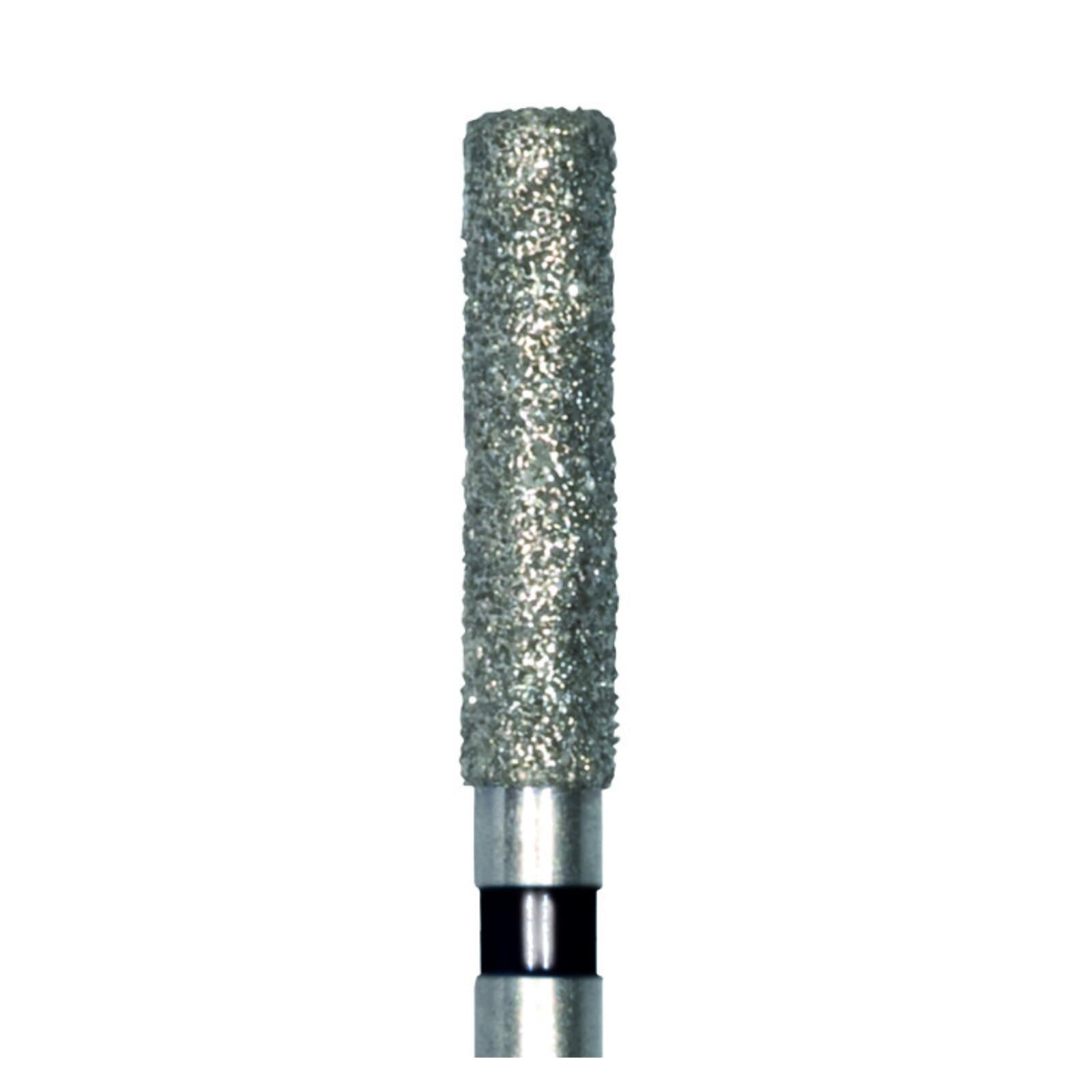 Meisinger 842H-014-FG Diamond Bur, Super Coarse (Black), Round Edge Cylinder, FG, 1.4 mm Diameter, 8 mm Working Length, 5/Pkg thumbnail 3