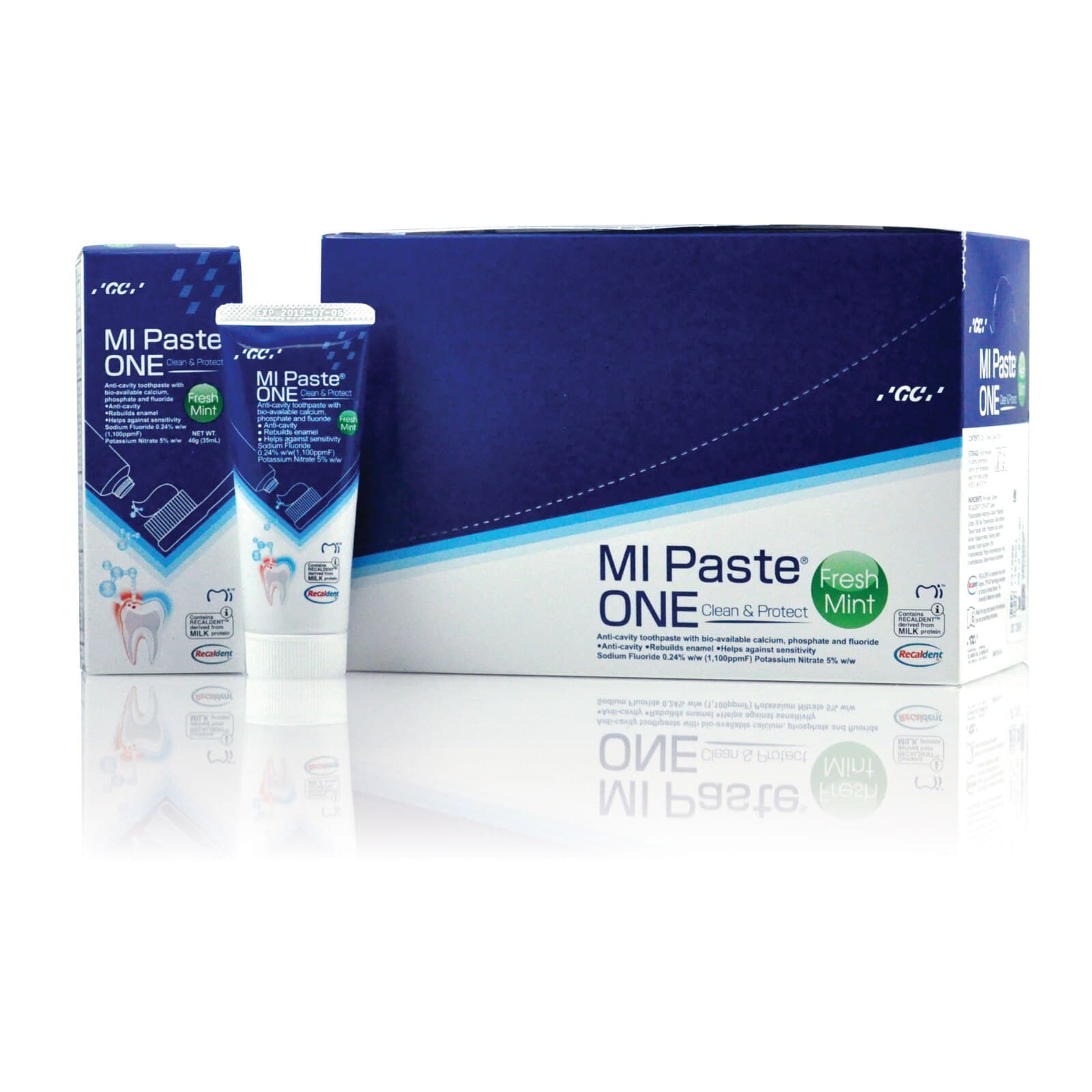 MI Paste ONE Anti-Cavity Toothpaste, Fresh Mint, 46 g Tube, 10/Box, 437000 thumbnail 9