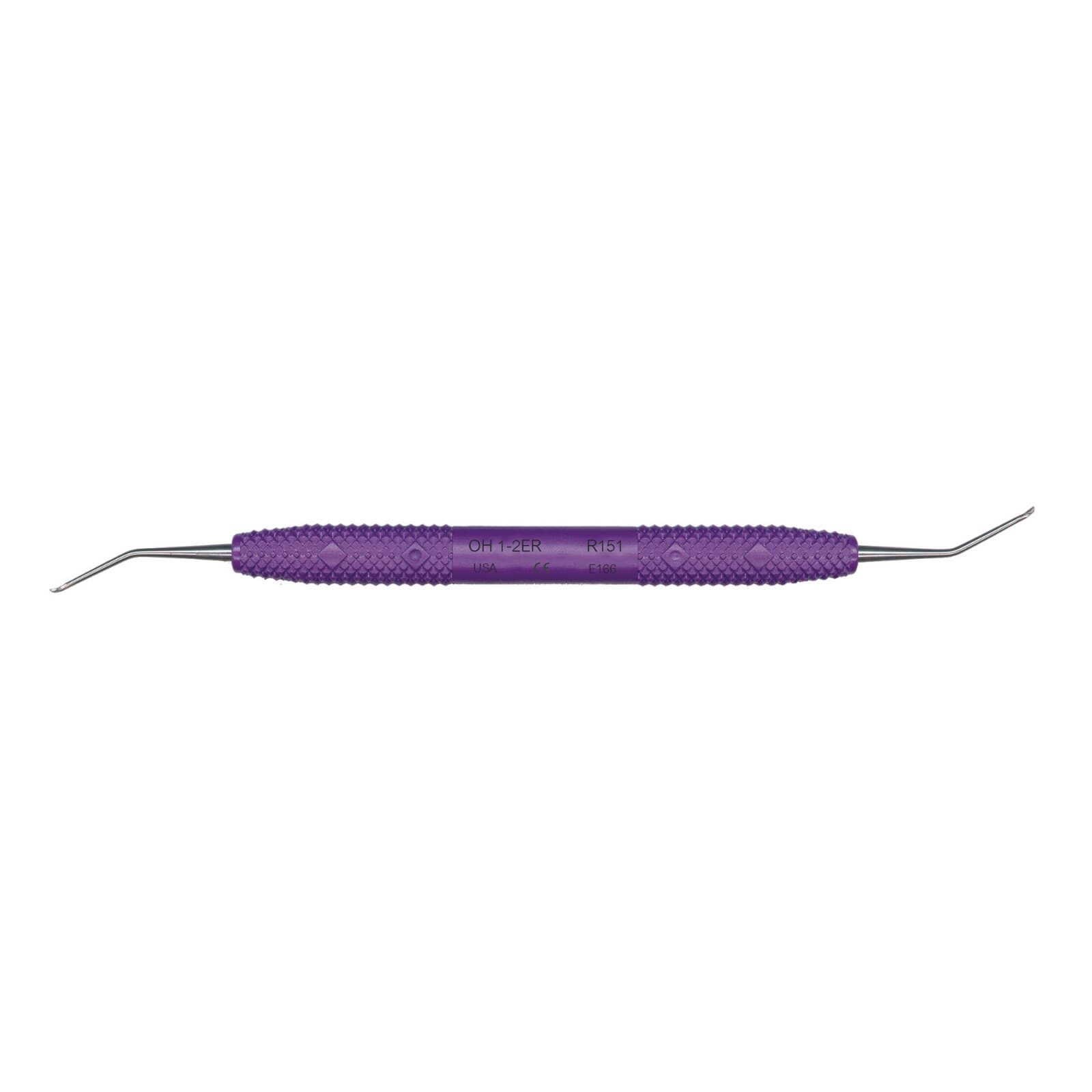 PDT O'Hehir New Millennium 1-2 Extended Reach Debridement Curette, Double-Ended, Purple Resin Handle, R151 thumbnail 3