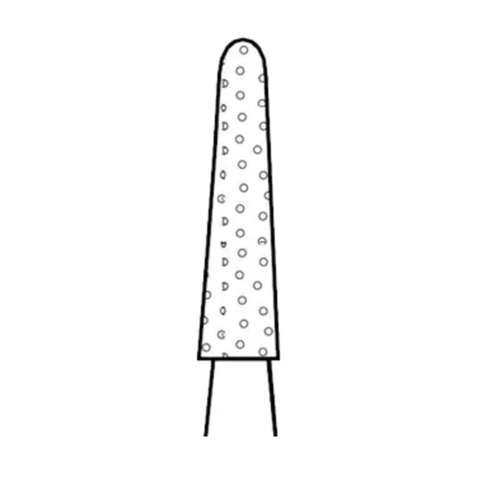 Two Striper Diamond Bur, FG, Round-End Taper, #790.8C, Coarse, Green, 2.6 mm Major/2.0 mm Minor Diameter, 8 mm Length, 5/Pk, 2015471 thumbnail 7
