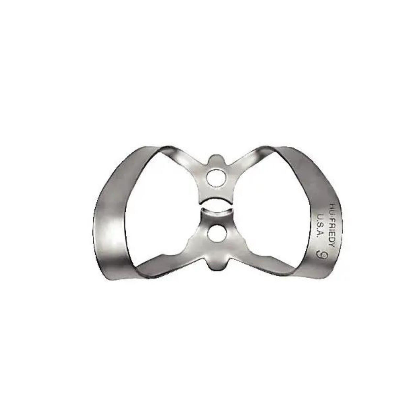 Hu-Friedy Satin Steel Rubber Dam Clamp #9S, Anterior, 1 Each, RDCM9S thumbnail 3