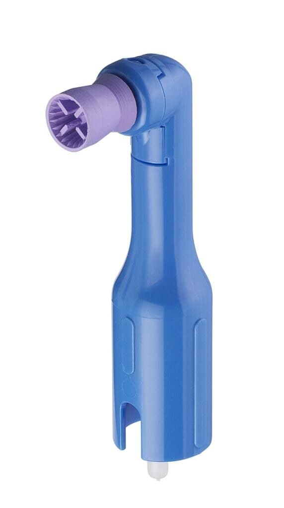 Young Slim Petite Web LF Disposable Prophy Angles, Soft Purple Cup, 90 Degree, Latex-Free, 1200/Box, 295815 thumbnail 3