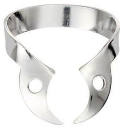 Hygenic Rubber Dam Clamp, #W56, Wingless, Gloss Finish, Universal Molar, Stainless Steel, H03815, 1/Pk thumbnail 3
