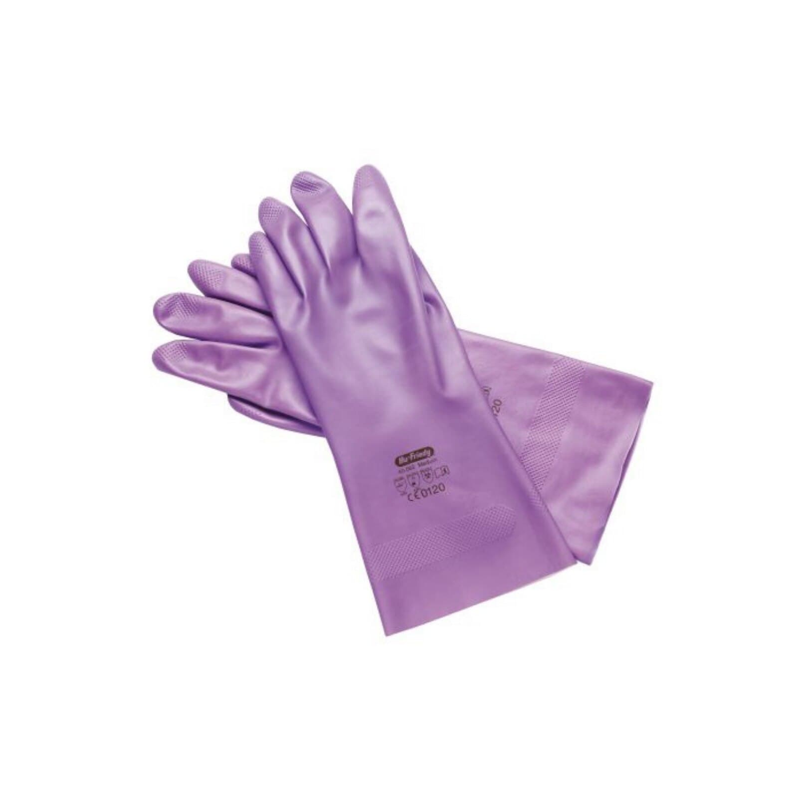 IMS Lilac Nitrile Utility Gloves, Extra Large (Size 10), Powder-Free, Flock-Lined, 3 Pair/Box, 40-066 thumbnail 4