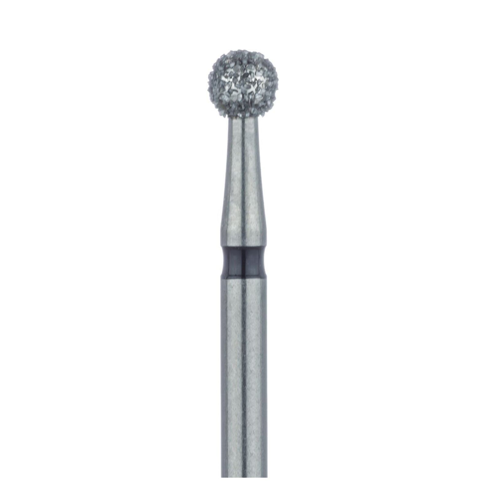 Meisinger 801H-027-FG Diamond Bur, Round, X-Coarse, 2.7mm, Friction Grip, 5/Pk thumbnail 3