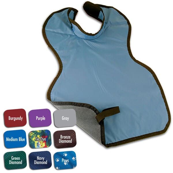 Flow Dental Lead-Free Child X-Ray Apron with Attached Collar, Teal, 0.25 mm Lead Equivalency, 20" x 20", 1 Each, 75053NL-14 thumbnail 2