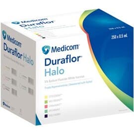 Duraflor Halo 5% Sodium Fluoride White Varnish, Spearmint, 0.5 mL Unit Dose, 250/Box, 1015-SM250 thumbnail 3