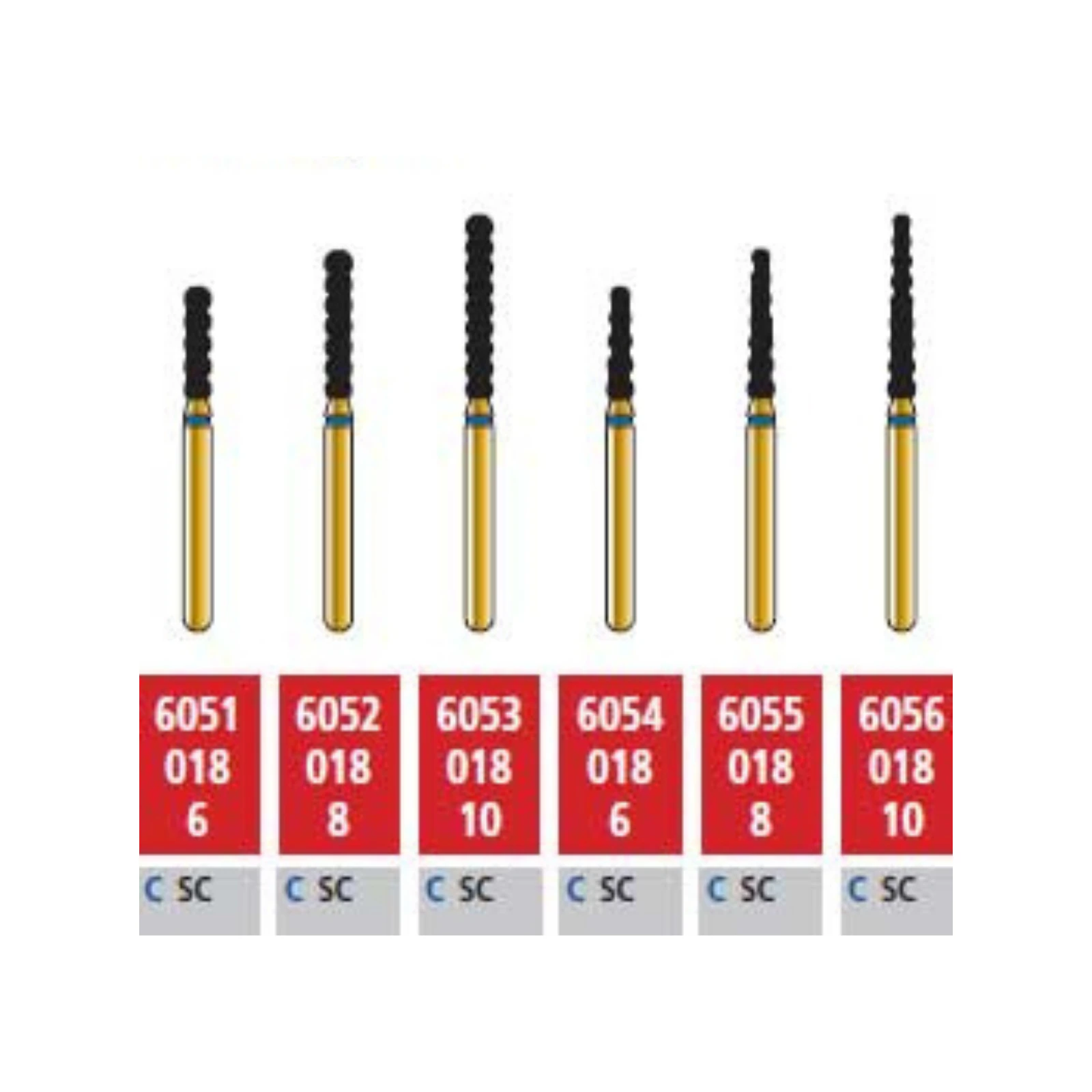 Alpen Multilayer Diamond Bur, FG, Round, Extra Fine, 801-023 XF, 5/Pk - Alpen Multilayer Diamonds FG 801-023 XF 5/Pk - Image 1