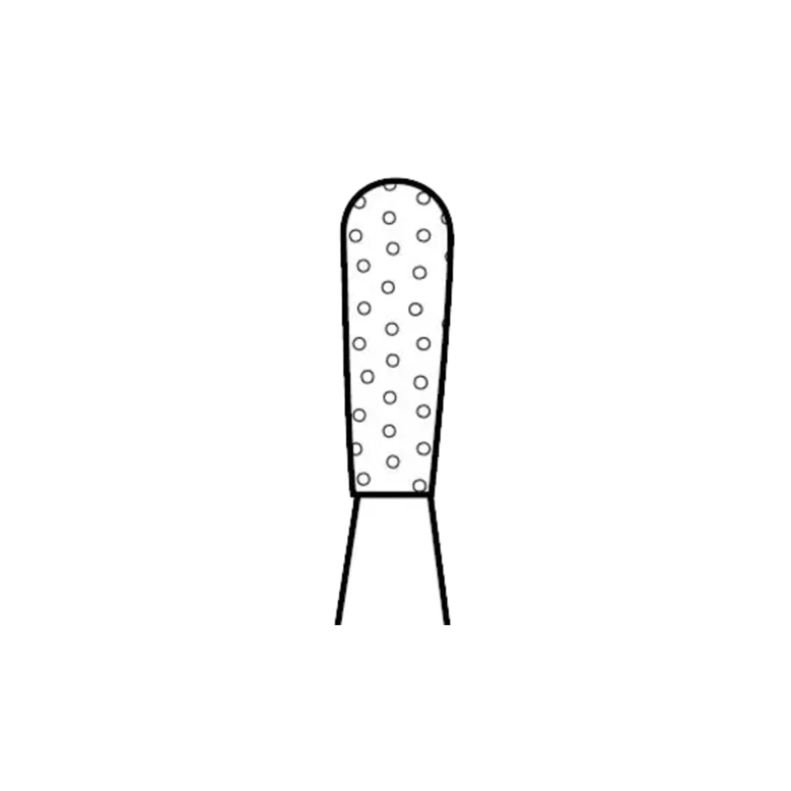 Two Striper Diamond Bur, FG, Pear, 365.4C, Coarse, Green, 1.5 mm Major/1.2 mm Minor Diameter, 5/Pk, 2015225 thumbnail 3